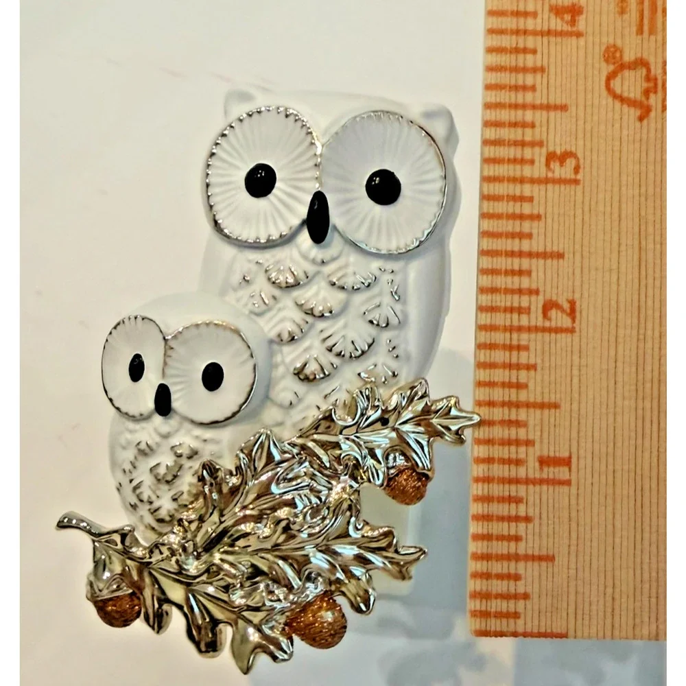 Set 3 Bath & Body Work Wallflower Diffuser Plug-in Scent Jeweled Owls Nightlight